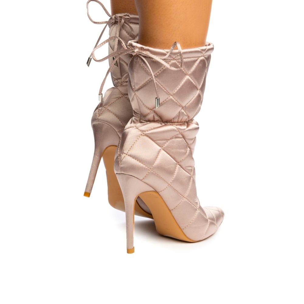 Elegant Quilted Stiletto Boots 

~Worn once